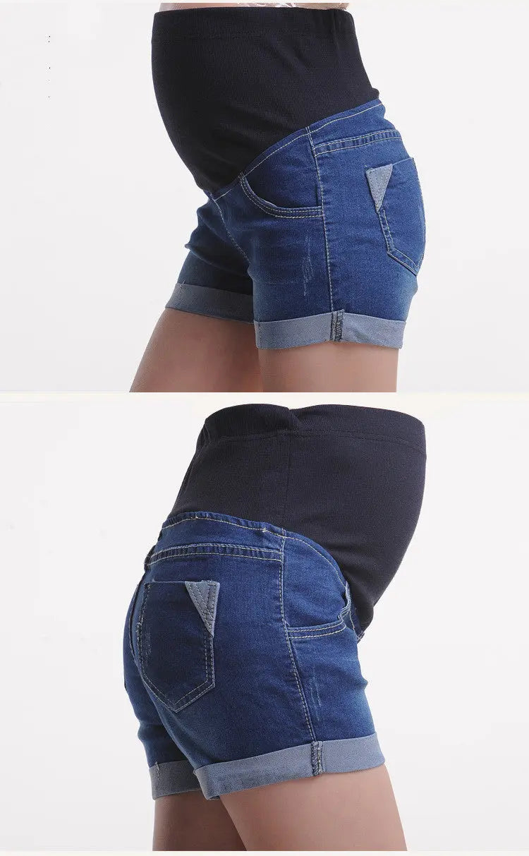 Maternity Denim Shorts Baby Bumpity Boo