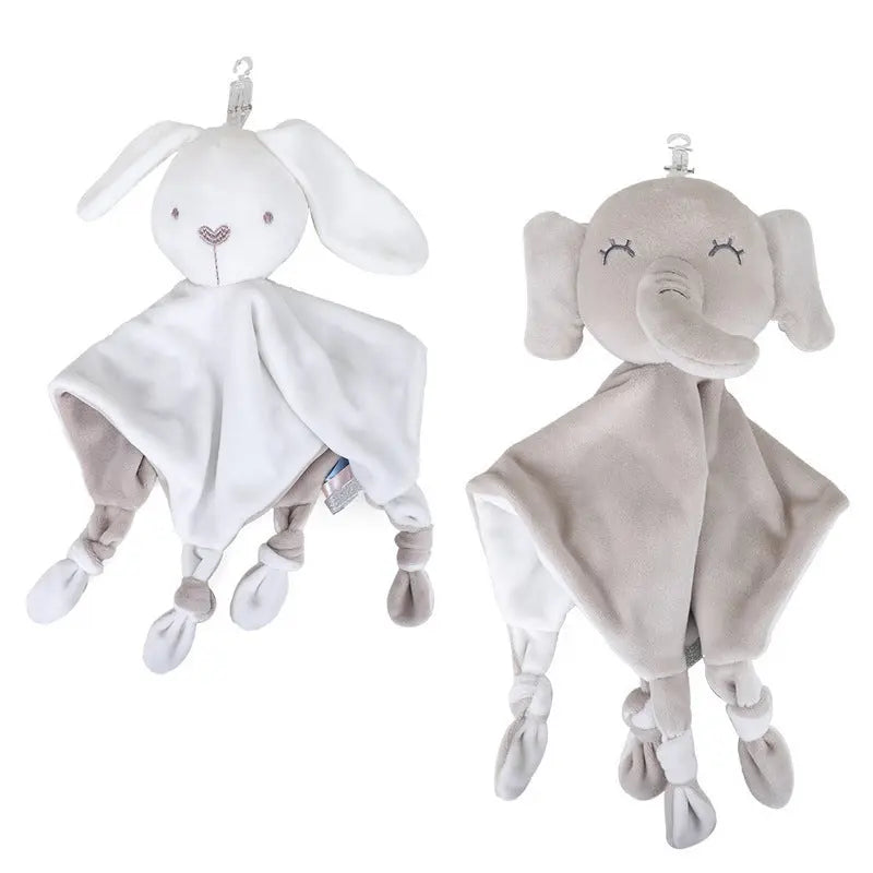 Newborn Animal Comfort Towel Baby Elephant Rabbit Doll To Accompany Sleeping Saliva Towel Baby Bumpity Boo