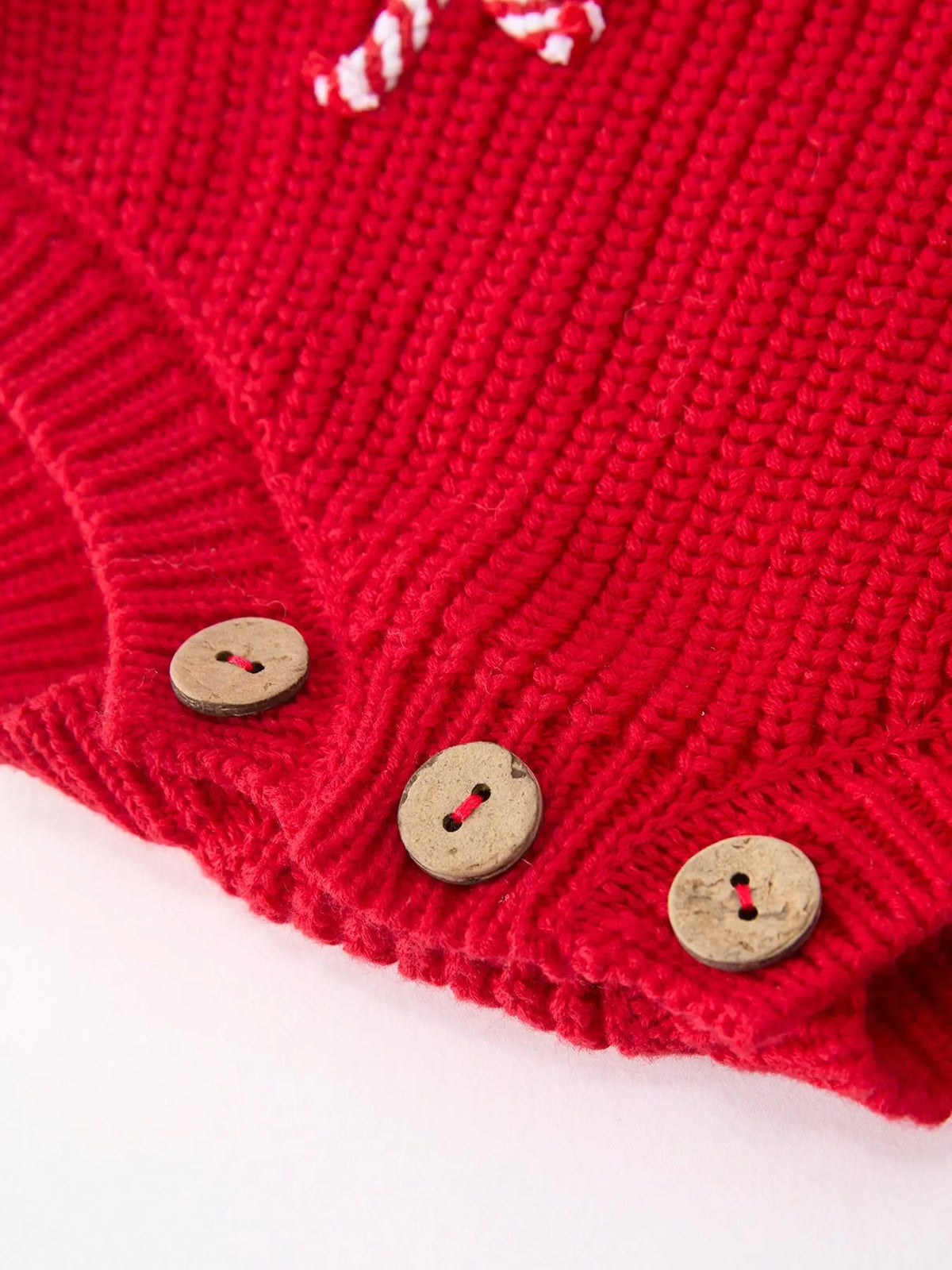 Christmas Candy Cane Merry Knit Baby Romper Rylee Faith Designs