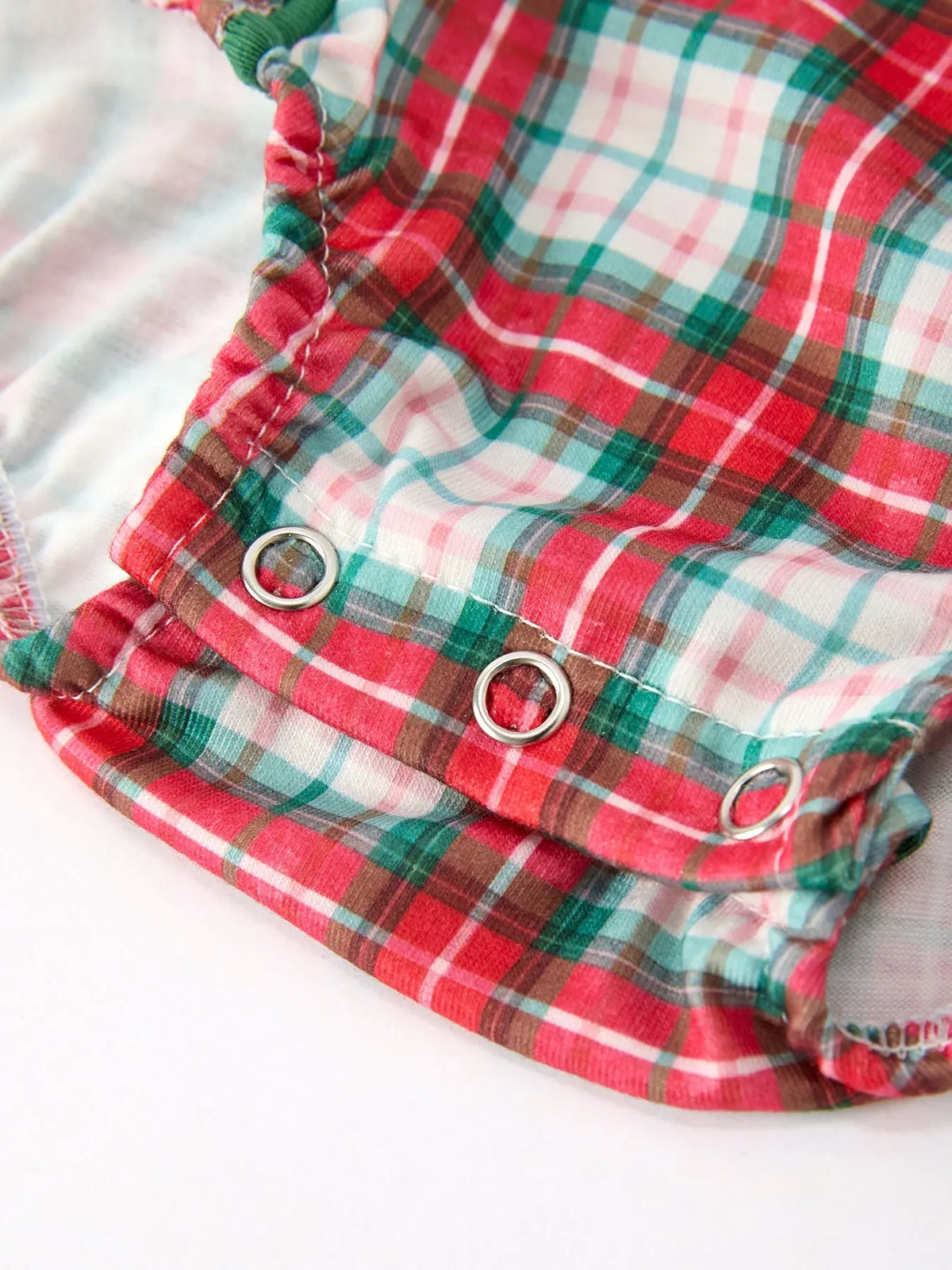 Christmas Tree Plaid Boys Romper Peter Pan Collar Smocked Rylee Faith Designs