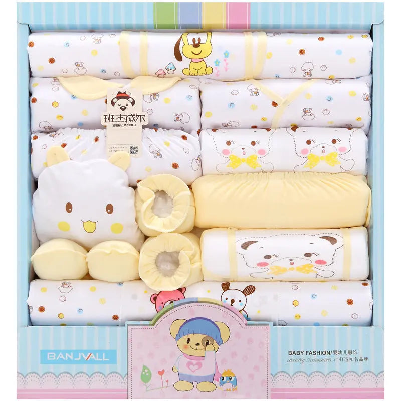 18-piece Cotton Newborn Gift Box Baby Clothes Set Newborn Baby Underwear Supplies Baby Bumpity Boo