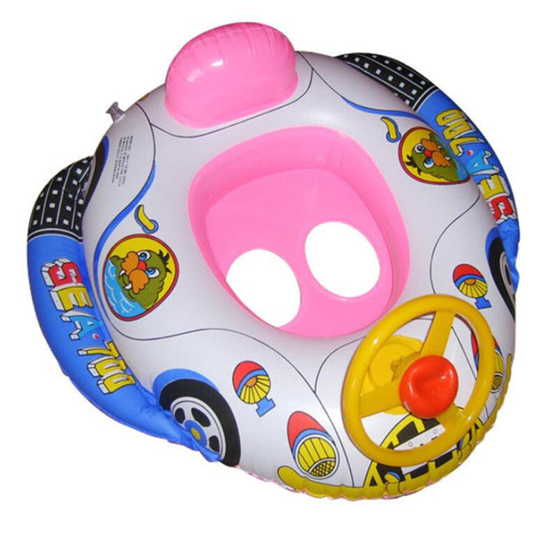 Baby Kids Toddler Swimming Pool Swim Seat Float Boat Ring FUN Cartoon Designs