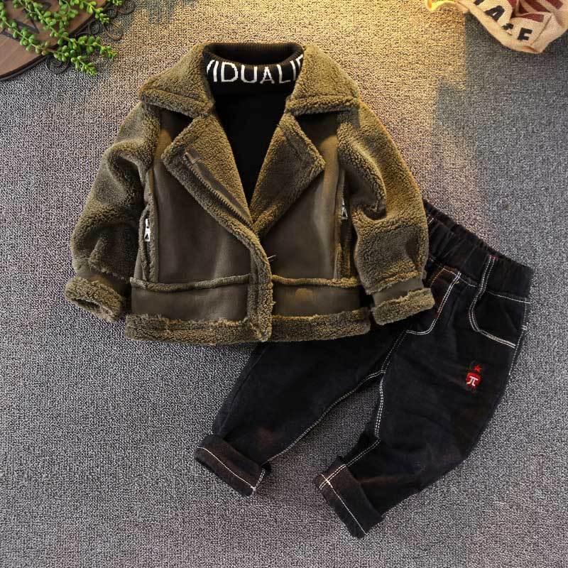 Long-sleeved short brown children's jacket Baby Bumpity Boo