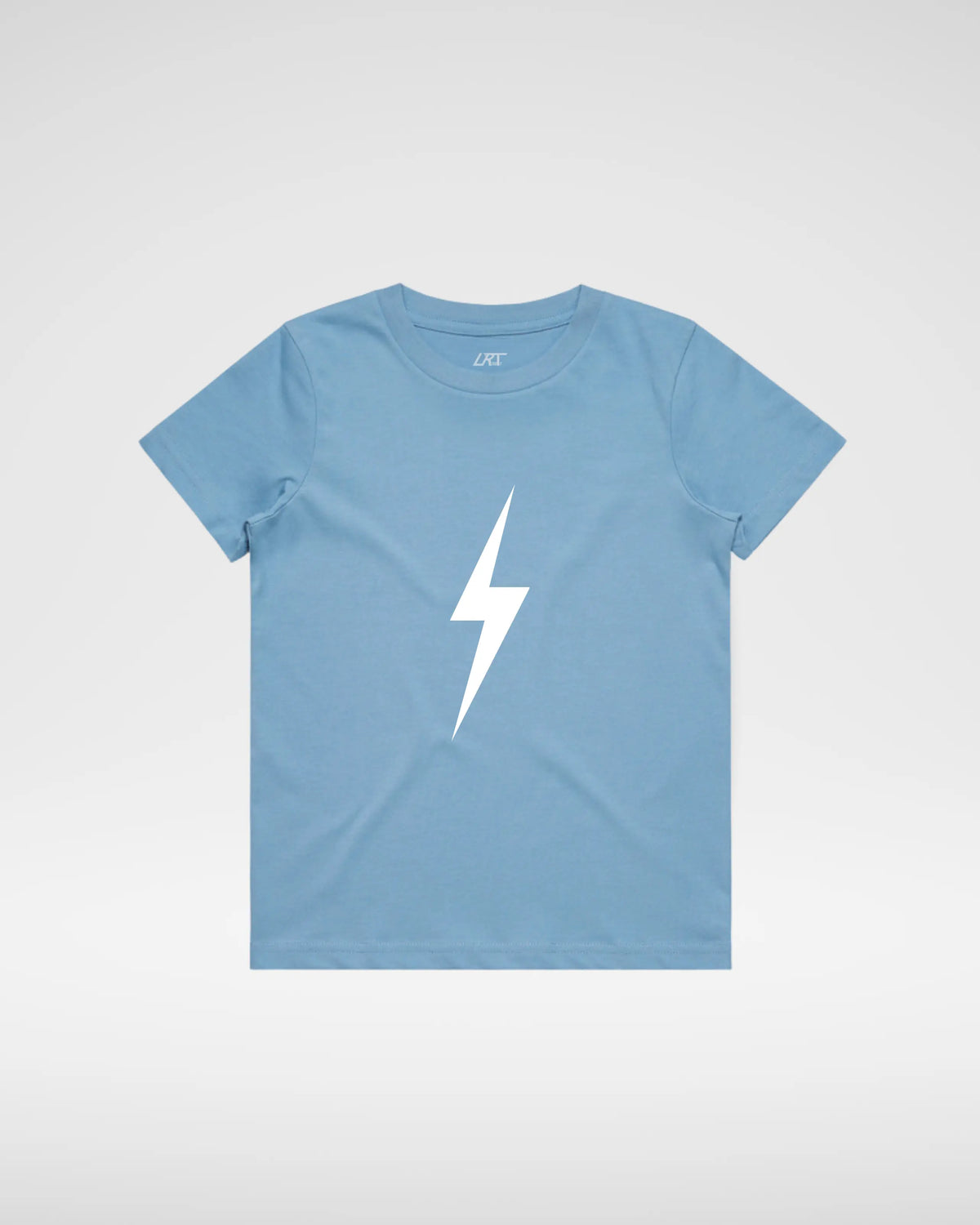 WHITE BOLT TEE - CLOUD BLUE