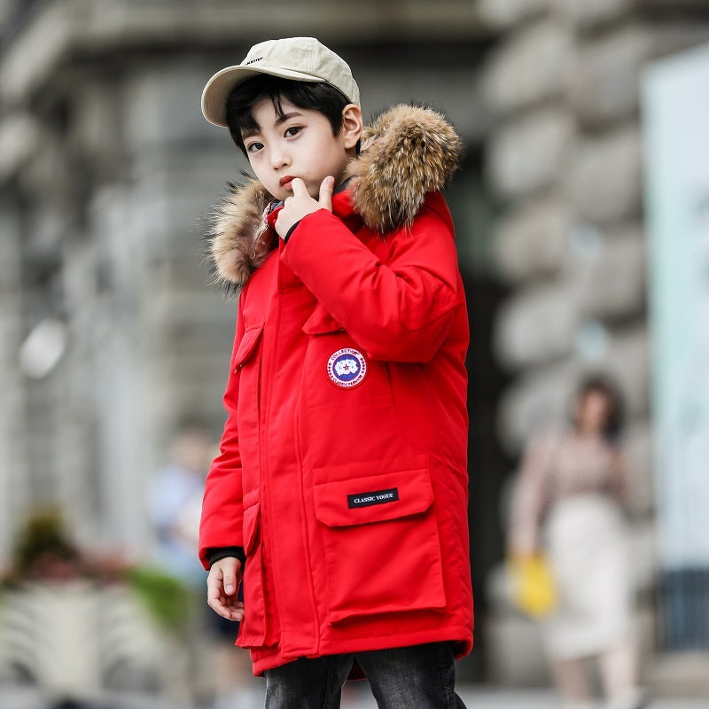 Down jacket long thick