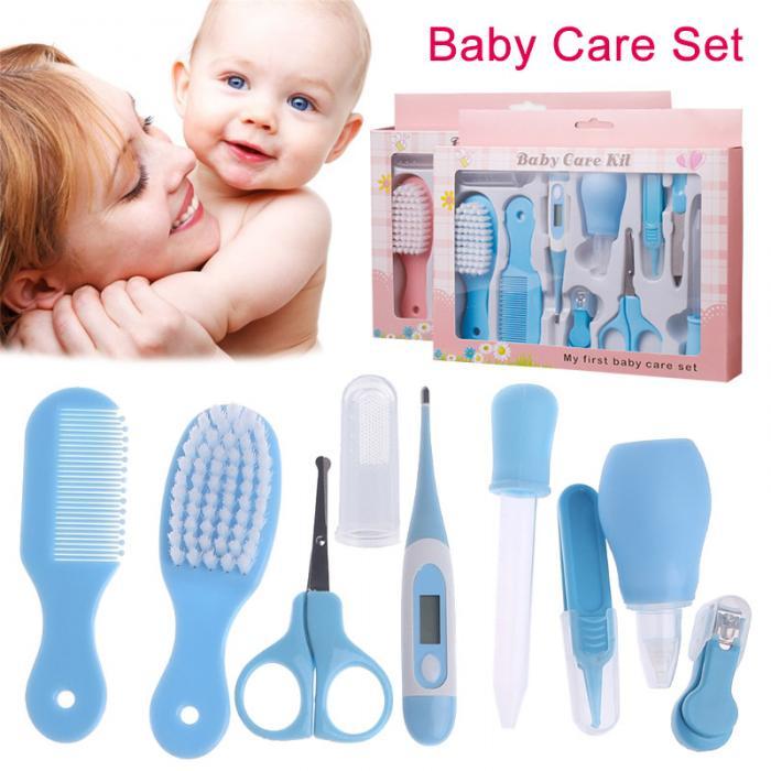 Children's beauty set with toy makeup and grooming tools