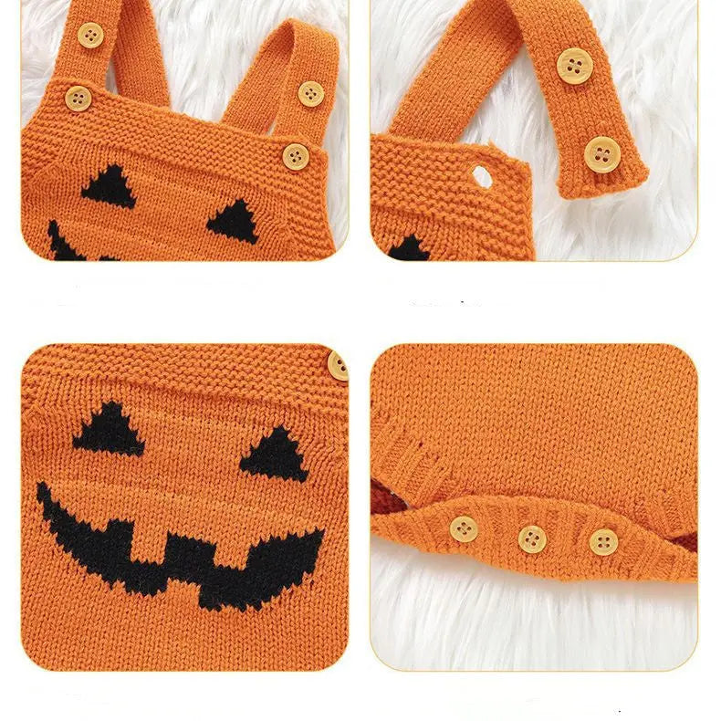 Halloween Pumpkin Baby Romper Cute Baby Bumpity Boo