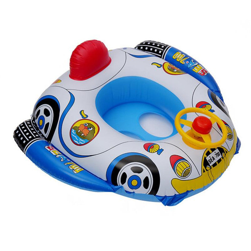 Baby Kids Toddler Swimming Pool Swim Seat Float Boat Ring FUN Cartoon Designs