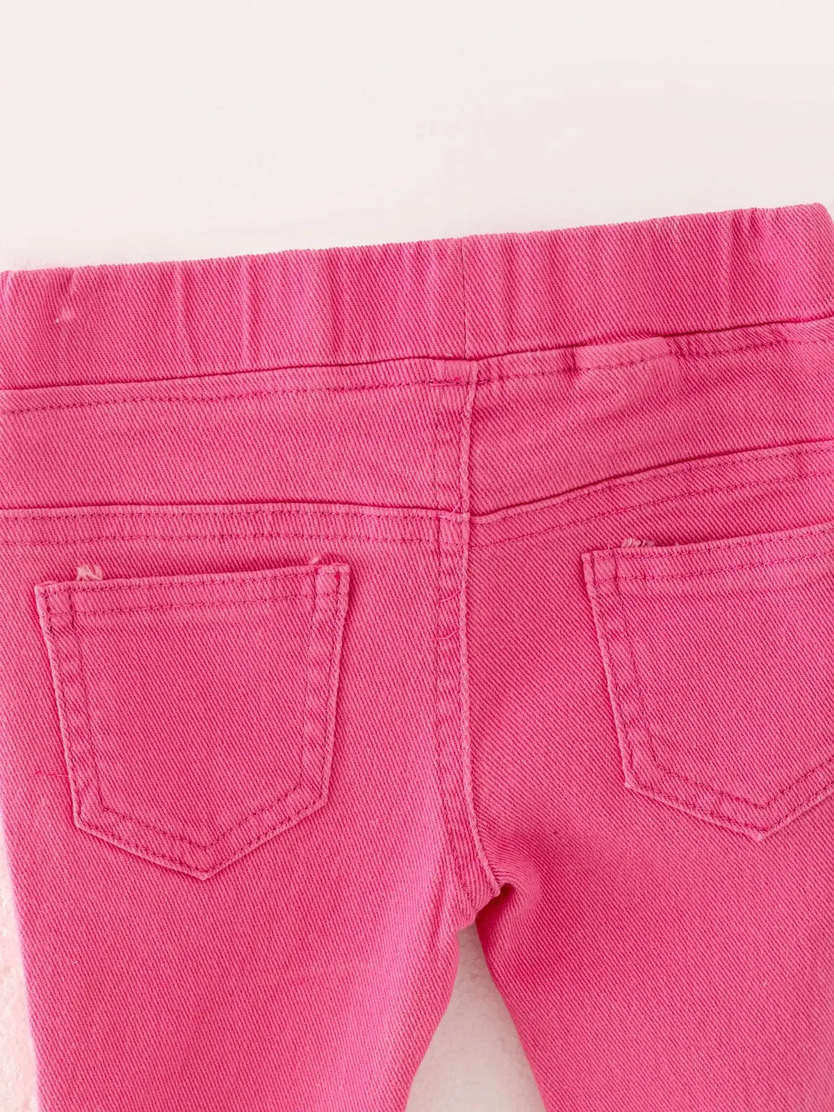 Girls Denim Flared Pants