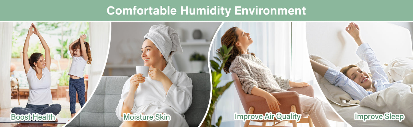 Sejoy Cool Mist Humidifier for Baby – Quiet Bedroom Air Humidifier