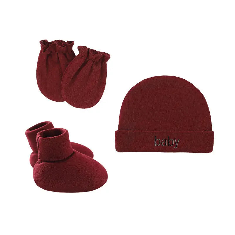 Newborn Tire Hat Anti-scratch Gloves Foot Cover Baby Bumpity Boo