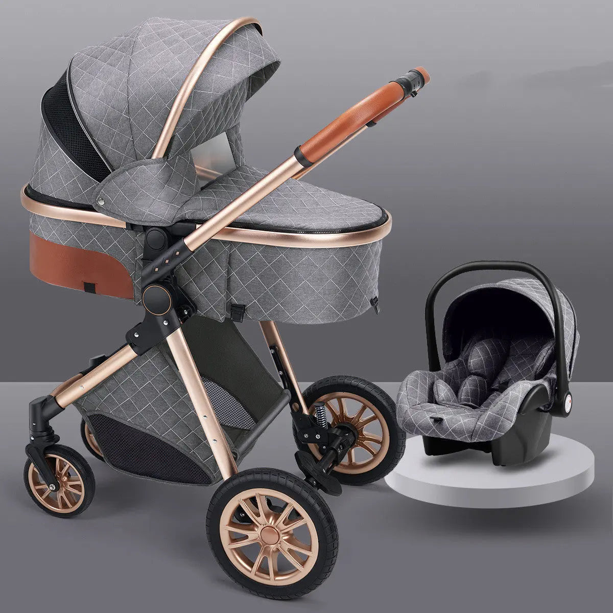 Stylish High View Stroller Lightweight Folding Baby Bumpity Boo