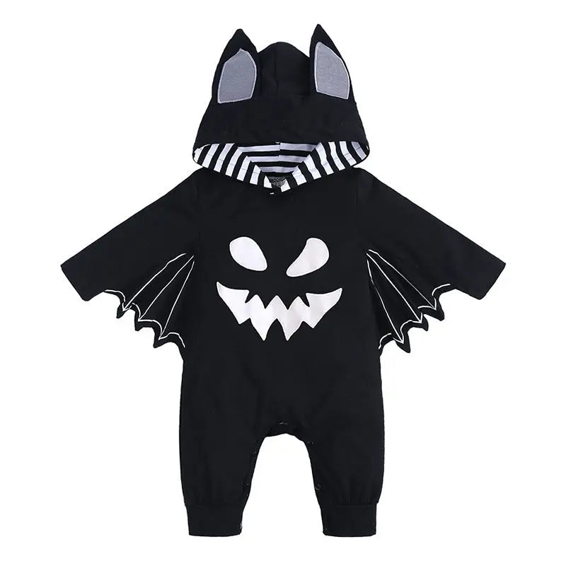 Baby Autumn Clothing Halloween Baby Batwing Sleeve Jumpsuit Newborn Western Style Rompers Baby Bumpity Boo