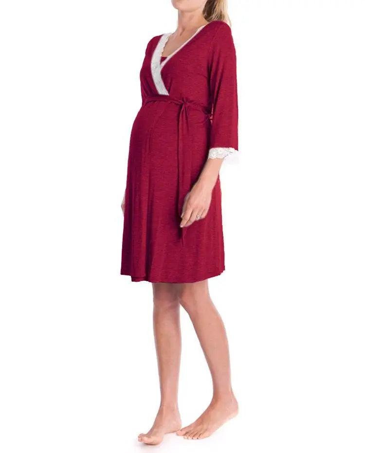 Pregnant Women Nightdress Maternity Sleepwear Baby Bumpity Boo