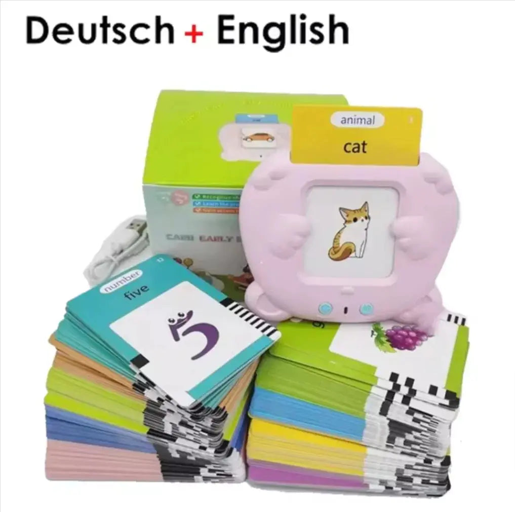 Multilingual Learning Flash Cards for Kids :English, German Audio Fun Baby Bumpity Boo