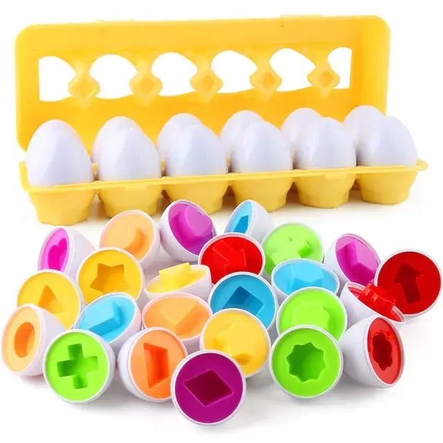 Baby Learning Educational Toy Smart Egg Toy Games Shape Matching Sorters Toys Montessori Eggs Toys For Kids Children 2 3 4 Years Baby Bumpity Boo