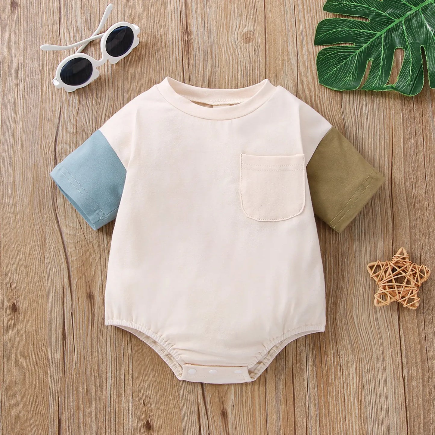 Newborn Solid Color Fashion One-piece Toddler Jumpsuit Baby Bumpity Boo