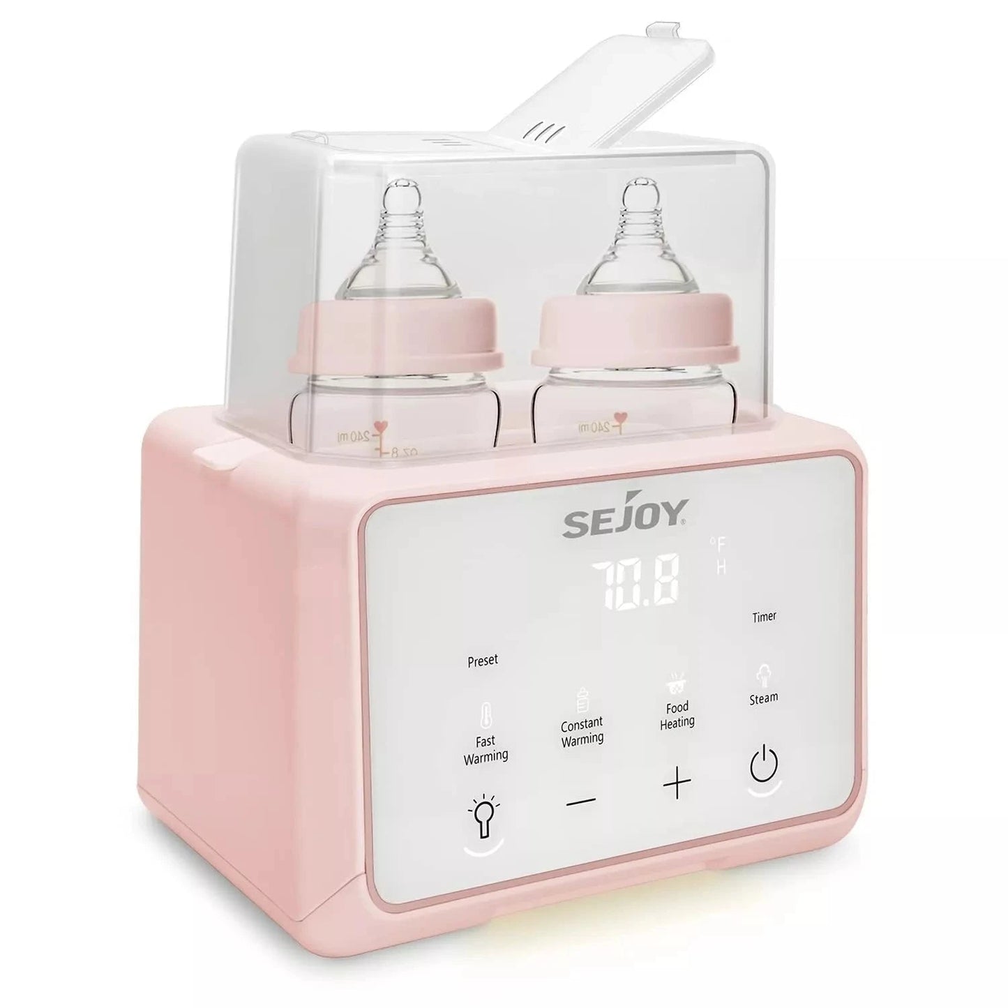 Sejoy Bottle Warmer for Baby 6 in 1 breastmilk Formula Milk Warmer,Baby Food Heating,Baby Water Warmer Baby Bumpity Boo