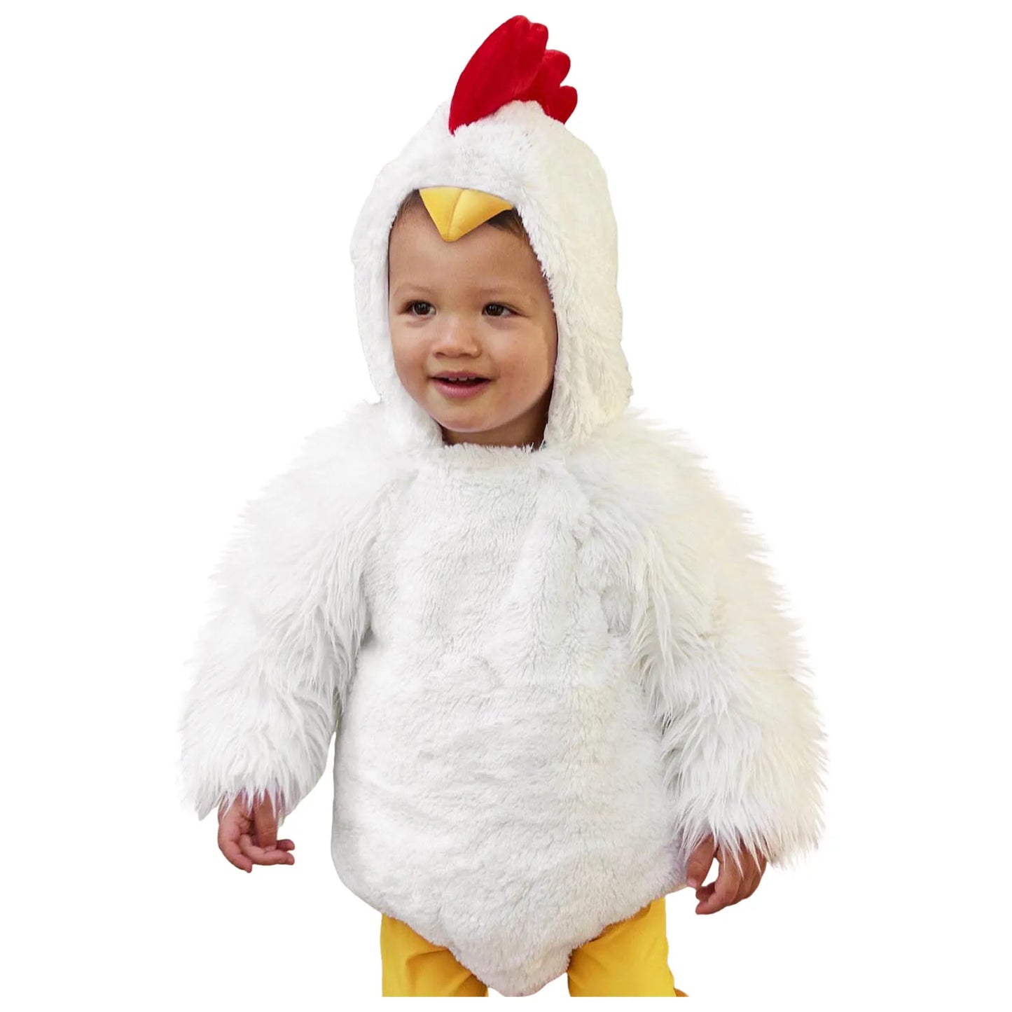 Infant Baby Romper Hoodie Fleece Baby Costume Cartoon Rooster Jumpsuit Cosplay Girls Romper Clothes