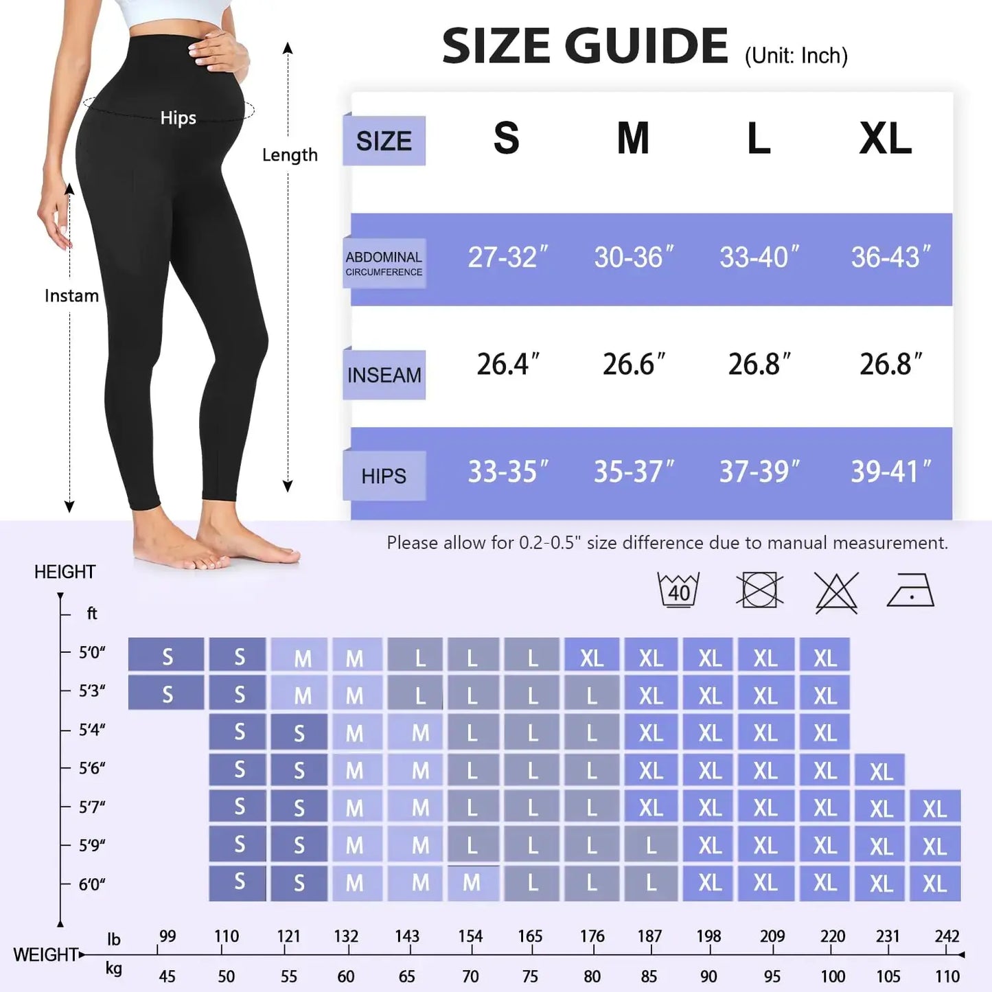 GROTEEN 3 Pack Women's Maternity Leggings Over The Belly with Pockets Super Soft Workout Pregnancy Yoga Pants X-Large 01b-black/Navy Blue/Dark Gray Baby Bumpity Boo