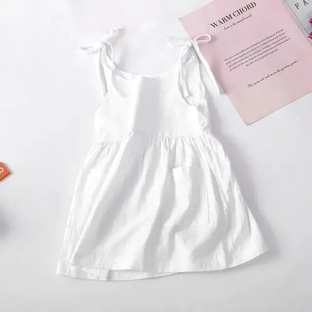 Sleeveless Cotton Toddler Girl Dress Baby Bumpity Boo