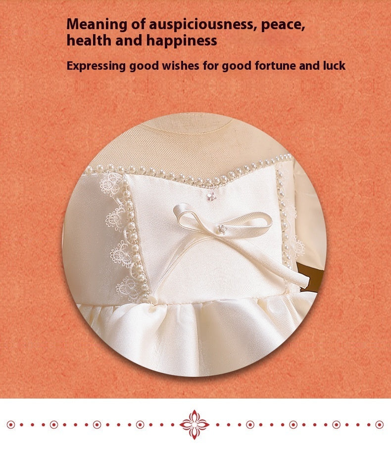 Girls summer princess wedding dress with A-line tulle skirt and lace accents – perfect flower girl outfit