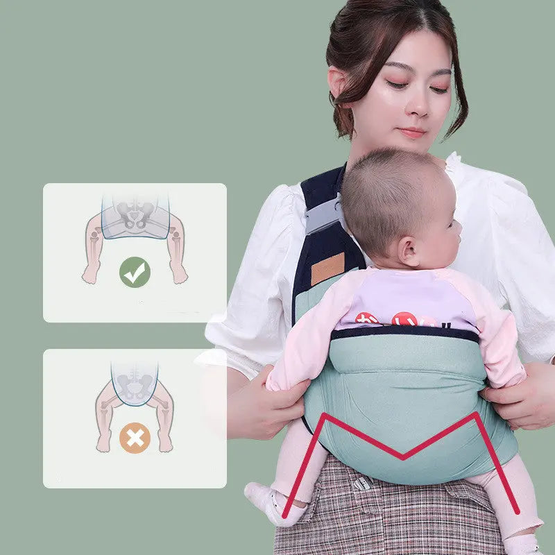 One-handed Newborn Baby Carrier Cotton Wrap Sling Carrier Newborn Safety Ring Kerchief Comfortable Infant Bag Baby Bumpity Boo