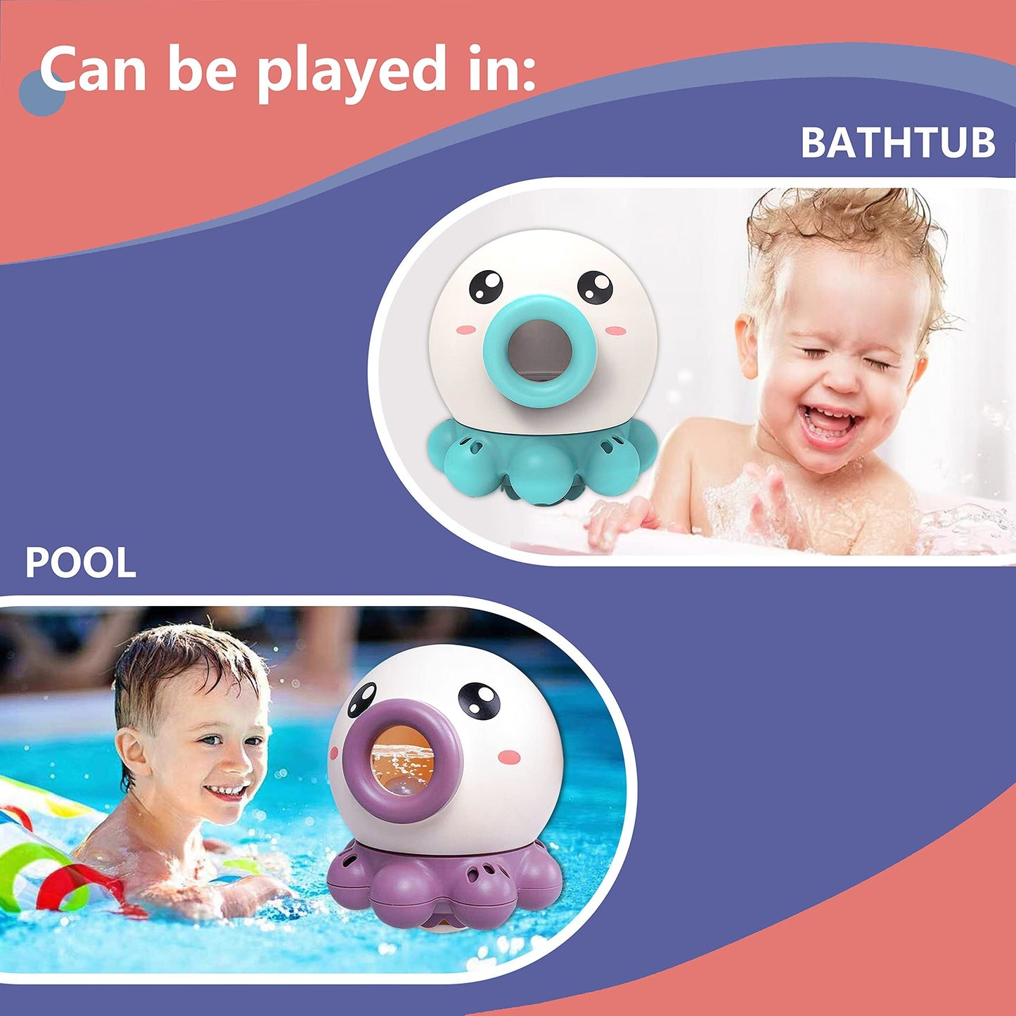 Octopus Fountain Bath Toy Water Jet Rotating Shower Bathroom Toy Summer Water Toys Sprinkler Beach Toys Kids Water Toys cj dropshiping
