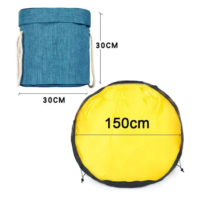 Foldable Toy Storage Mat Basket Baby Bumpity Boo