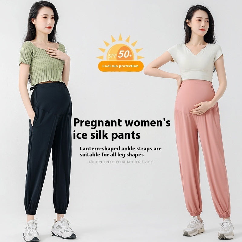 Silk Thin Type Sunscreen Plus Size Maternity Pants Sports Pants