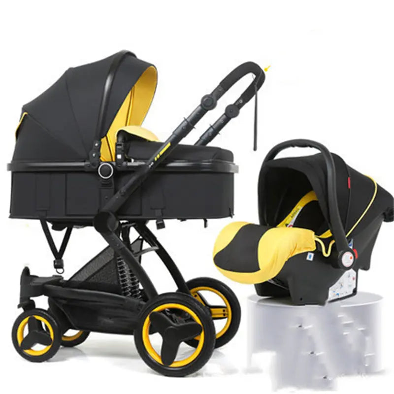 High Landscape Baby Stroller Basket Can Sit And Lie Folded Baby Bumpity Boo