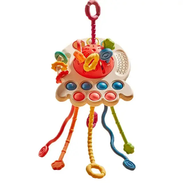 Montessori Pull String Sensory Teething Toys for Babies Baby Bumpity Boo
