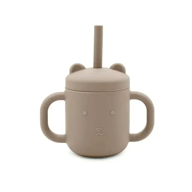 Children Portable Binaural Cup Straw Baby Bumpity Boo