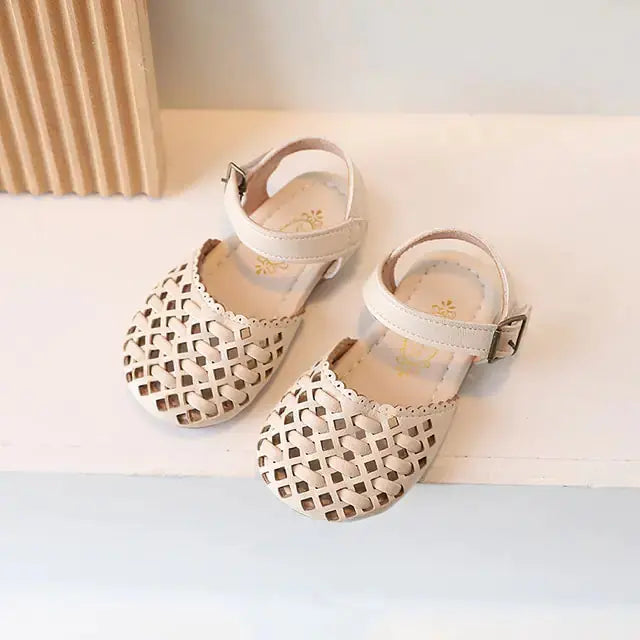 Little Girl Soft Pu Leather Sliders Baby Bumpity Boo