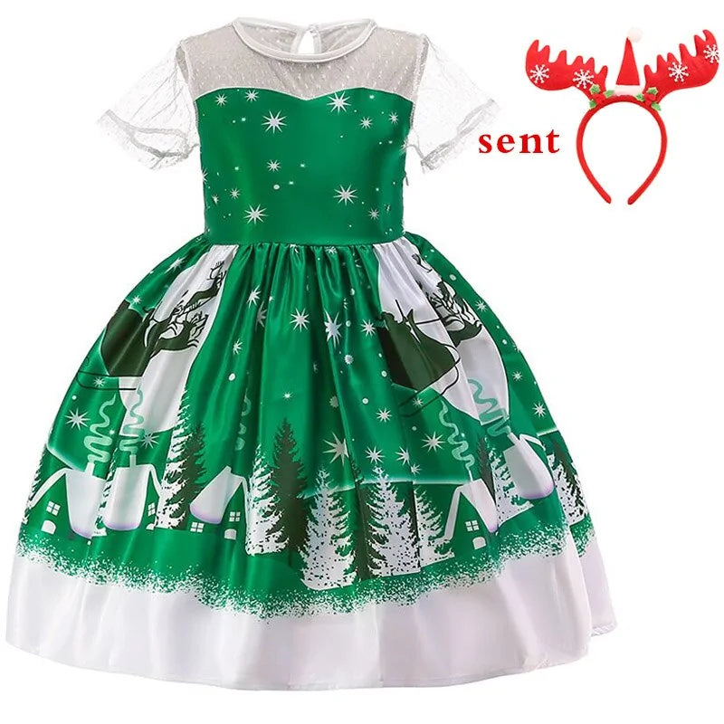 Girls Princess Christmas Dress Formal Wear Baby Bumpity Boo