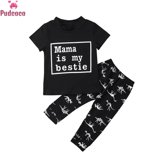 Unleash the Adventure with Kids Boys Casual Dinosaur Outfits!