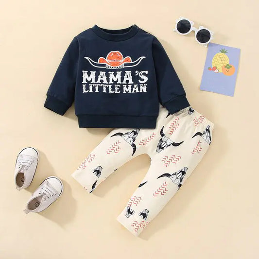 Unleash Your Little One's Style with Our Western Cow Legging Tops Set!