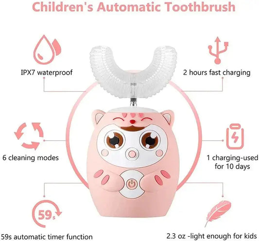 Kids U-Shape Toothbrush – Fun & Effective Electric Toothbrush for Children - Baby Bumpity Boo