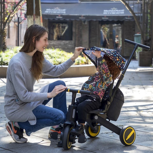 Children's Foldable Lightweight Three-wheeled Stroller