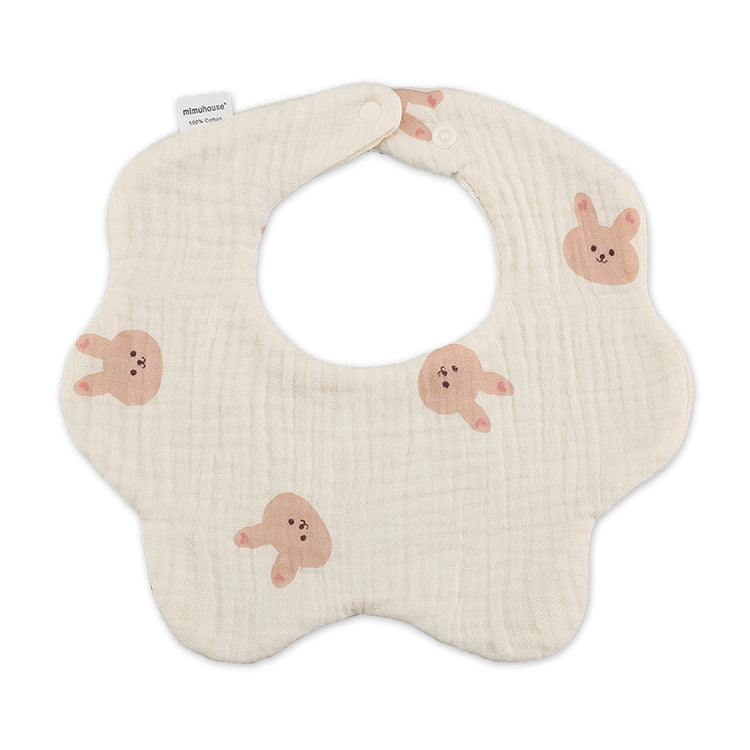 Cotton Simple Newborn Printing Drool Towel