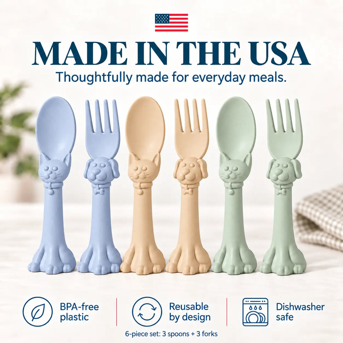 Spoon la la Toddler Utensils — 6-Pack
