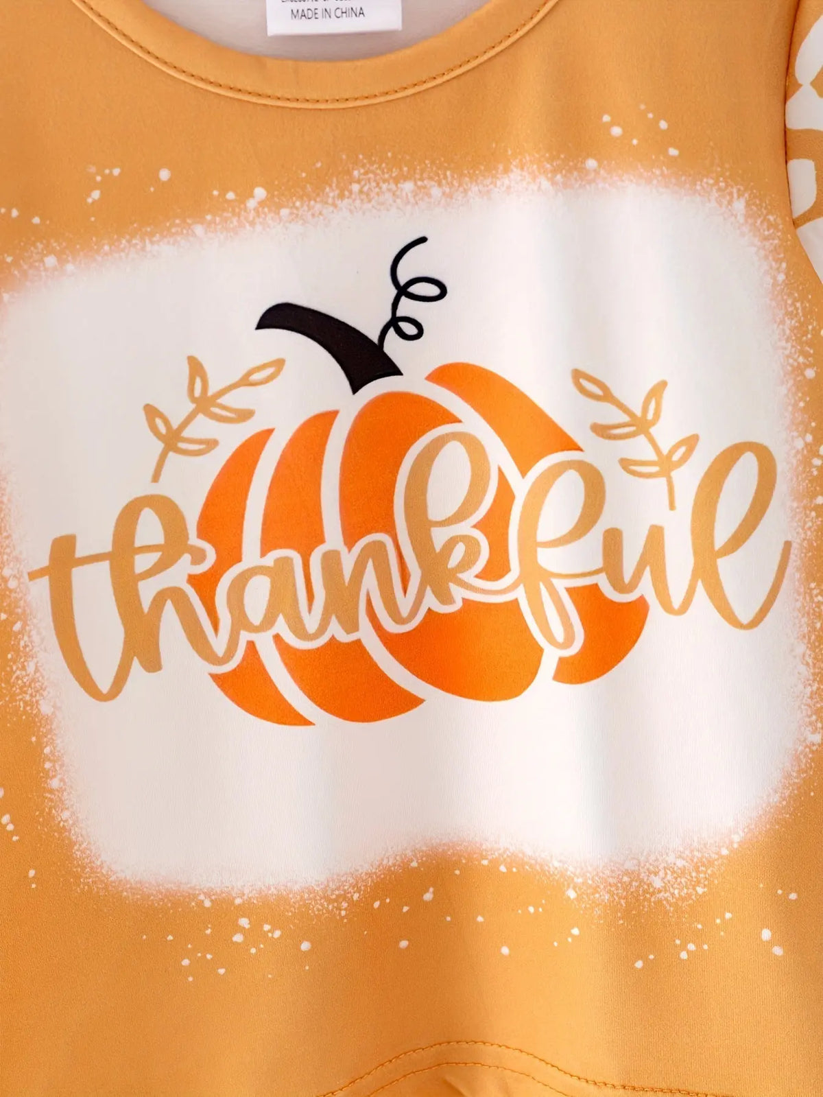 Fall Thanksgiving Halloween 3 pieces Short sleeve O-neck T-shirt Rylee Faith Designs