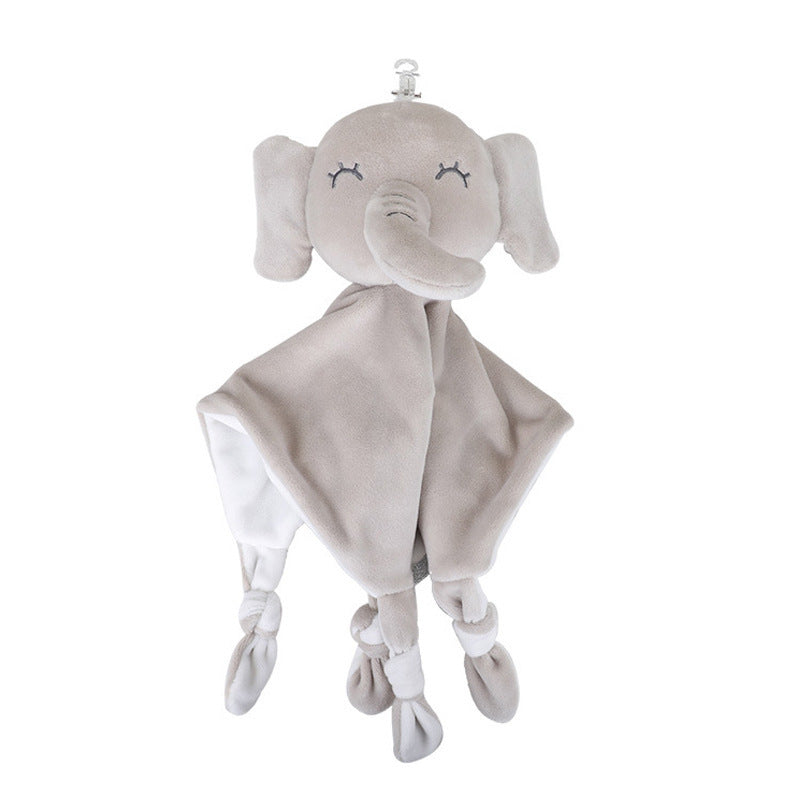 Newborn Animal Comfort Towel Baby Elephant Rabbit Doll To Accompany Sleeping Saliva Towel