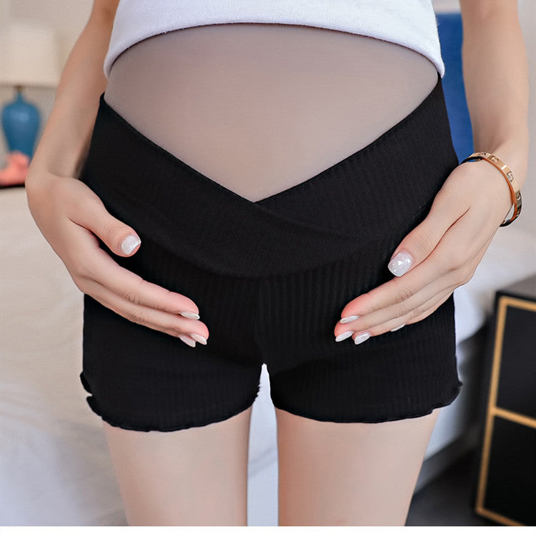 Maternity Wear, Leggings, Low-Waist Shorts, Belly Lift Pants