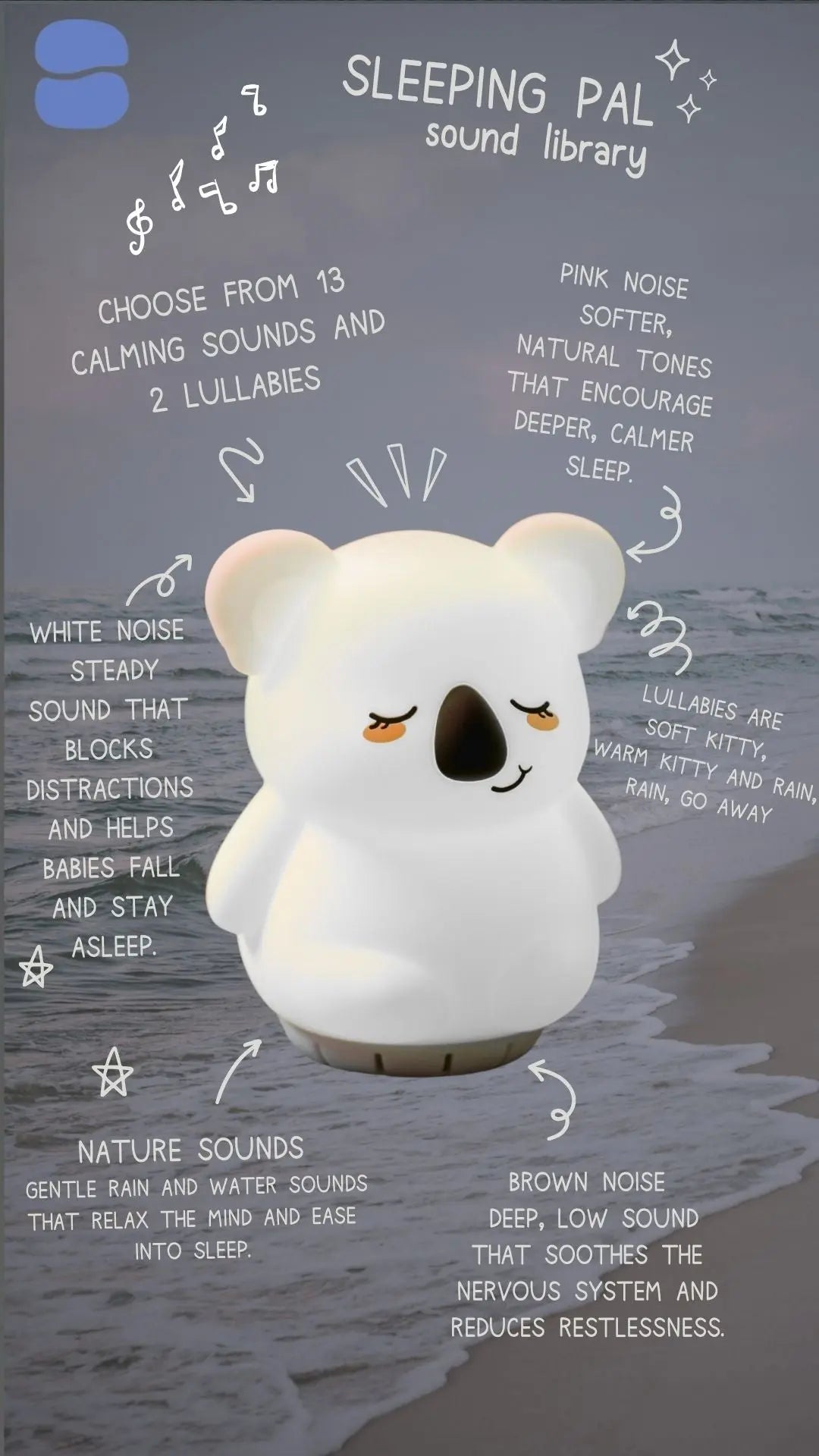 Sleeping Pal Mini Night Light Sound Machine