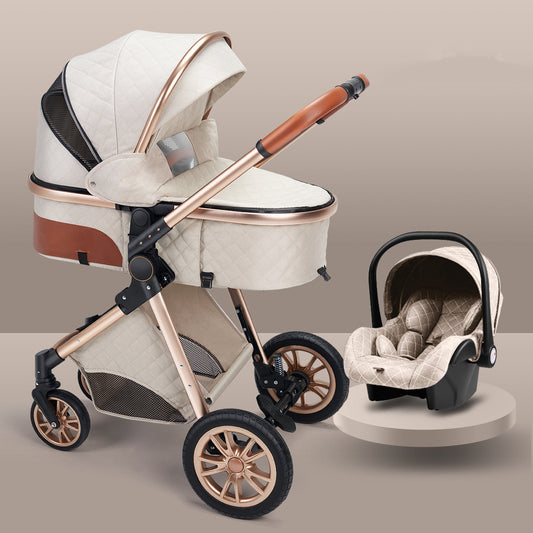 Stylish High View Stroller Lightweight Folding