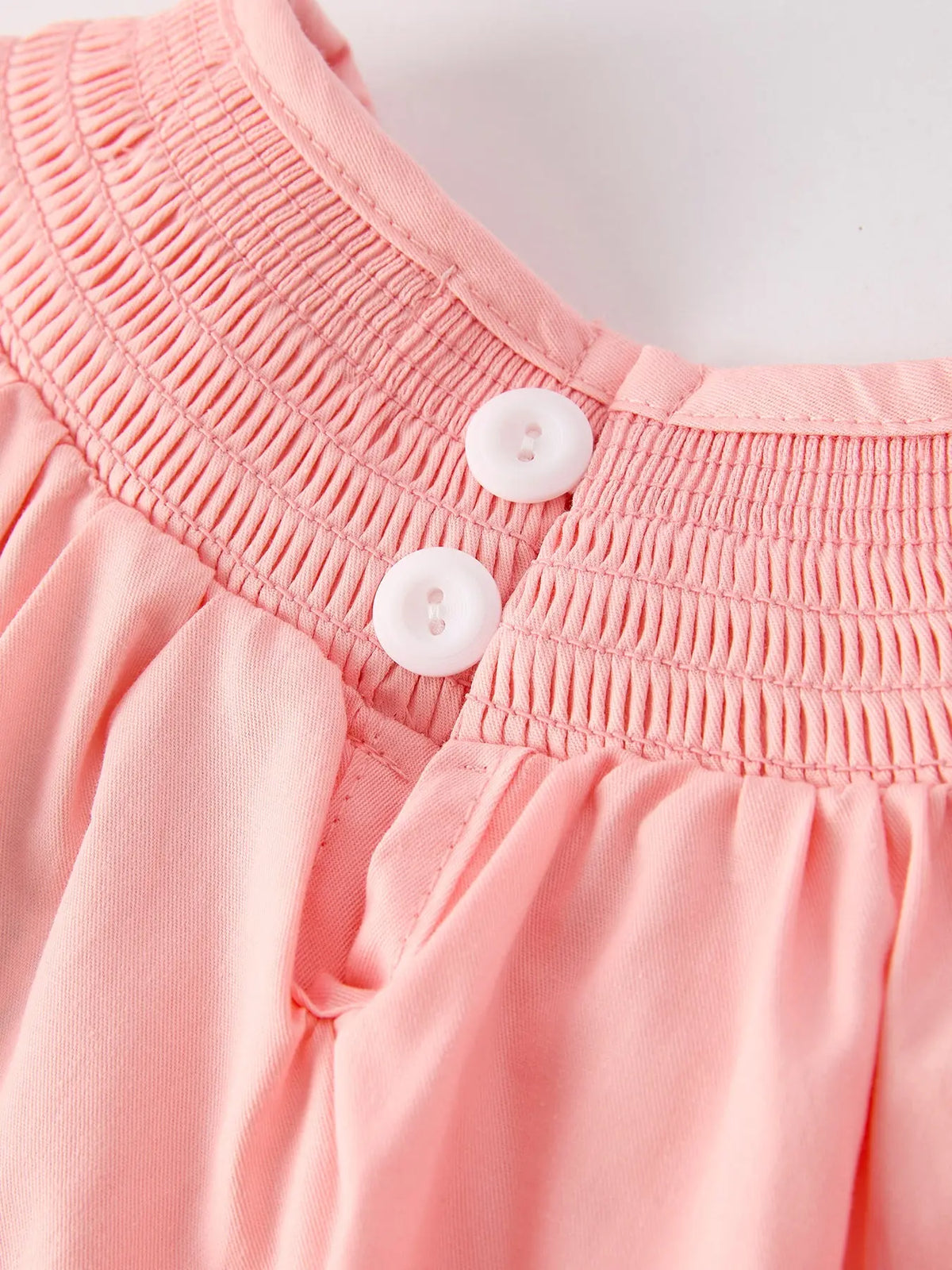 Vestido Coral Bordado para Niñas con Caballos