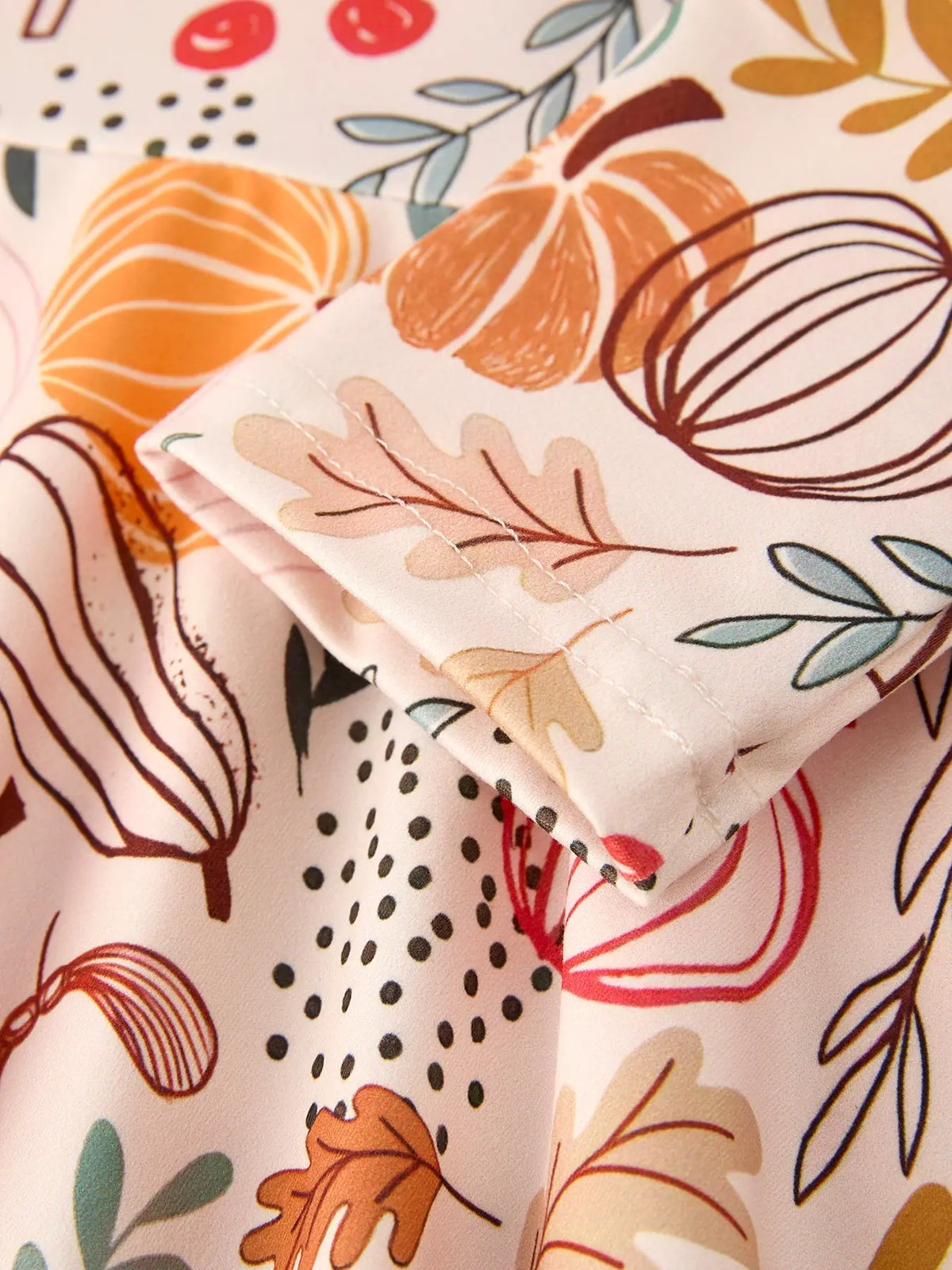 Halloween Pumpkin Leaf Print Dress Rylee Faith Designs