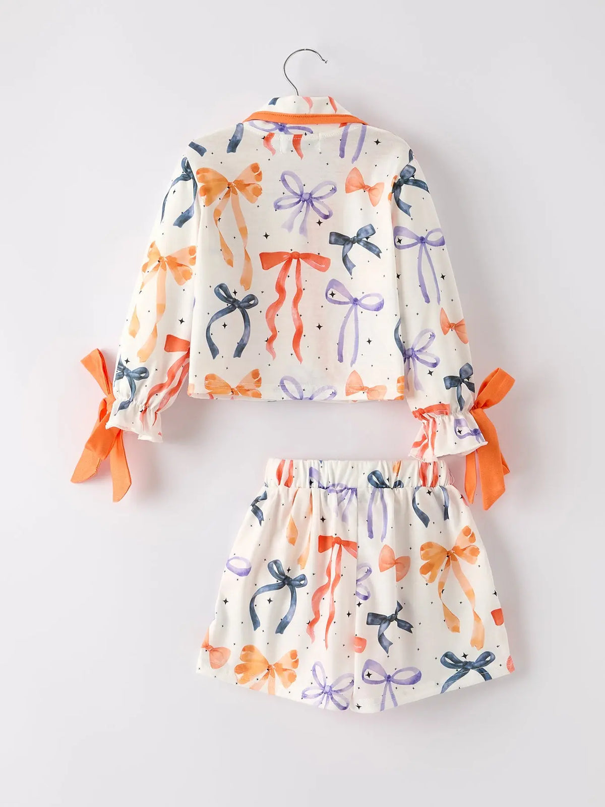 Halloween Mommy and Me Bow Print Pajama Set Rylee Faith Designs