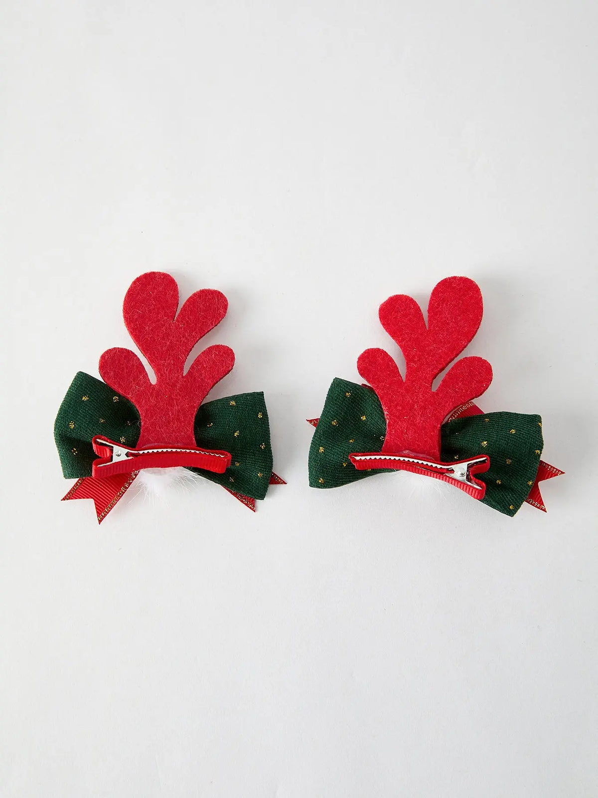Christmas Elk Pom Pom Girls Hair Clip